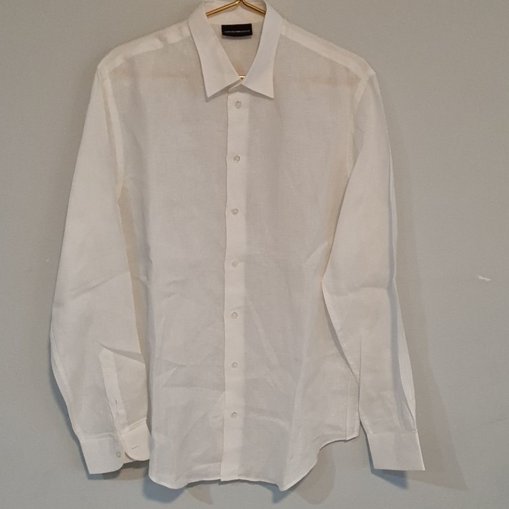 Emporio Armani - Men White Shirt - Large